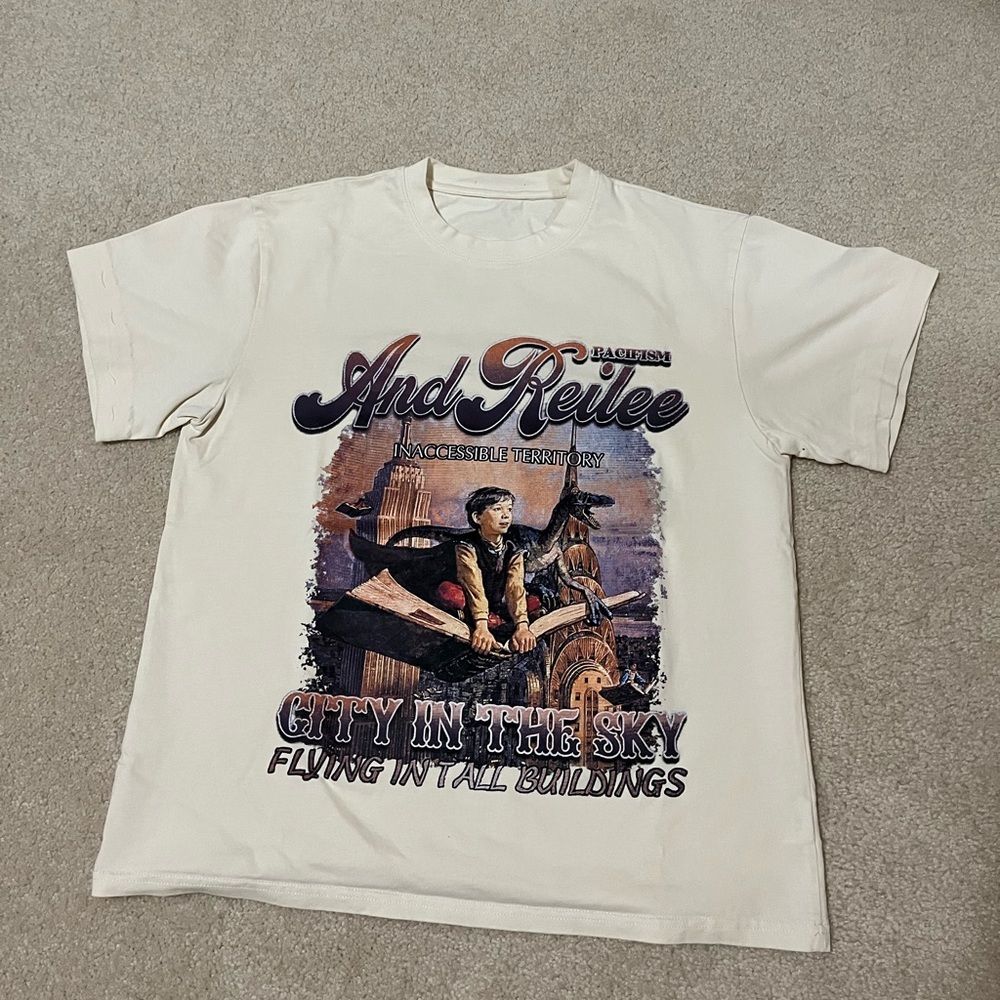 Cream Graphic Tee